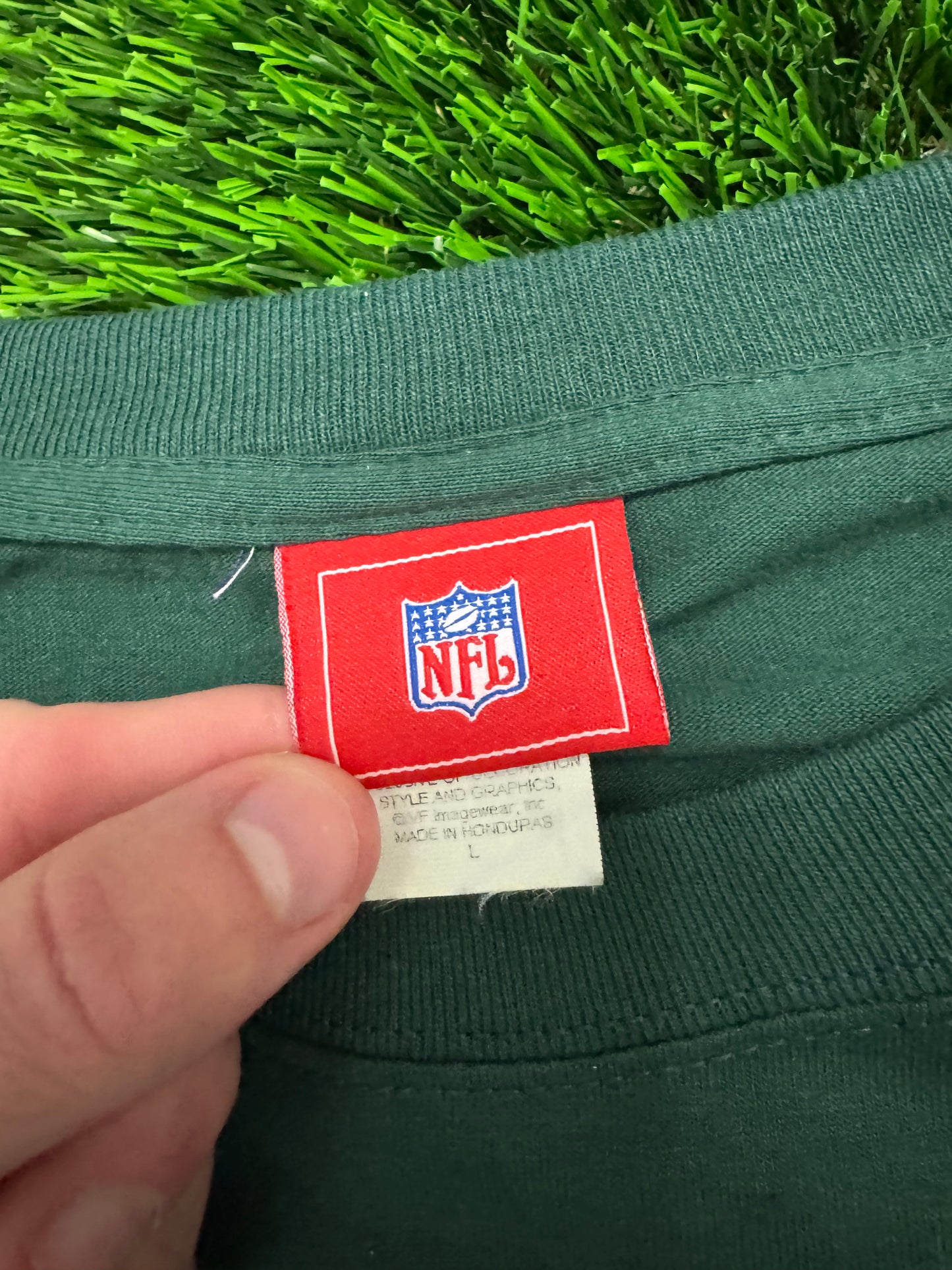 2005 NY Jets Spell Out Green Tee (L)