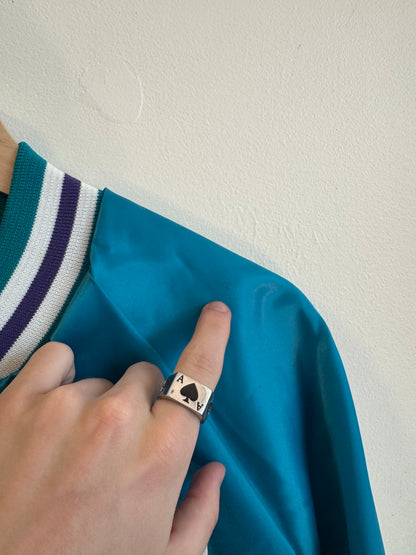 90s Charlotte Hornets NBA Chalk Line Satin (M)