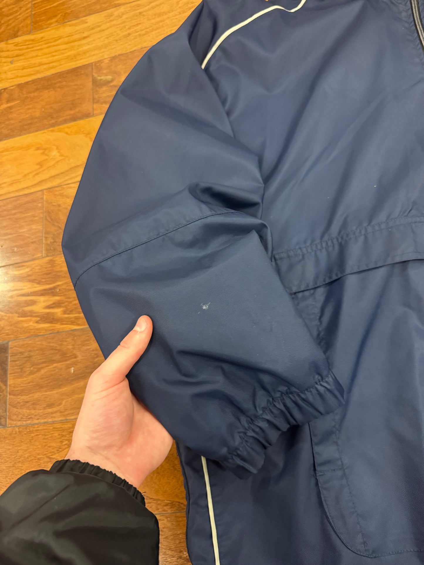 00s Nike Navy Parka Windbreaker (XL)