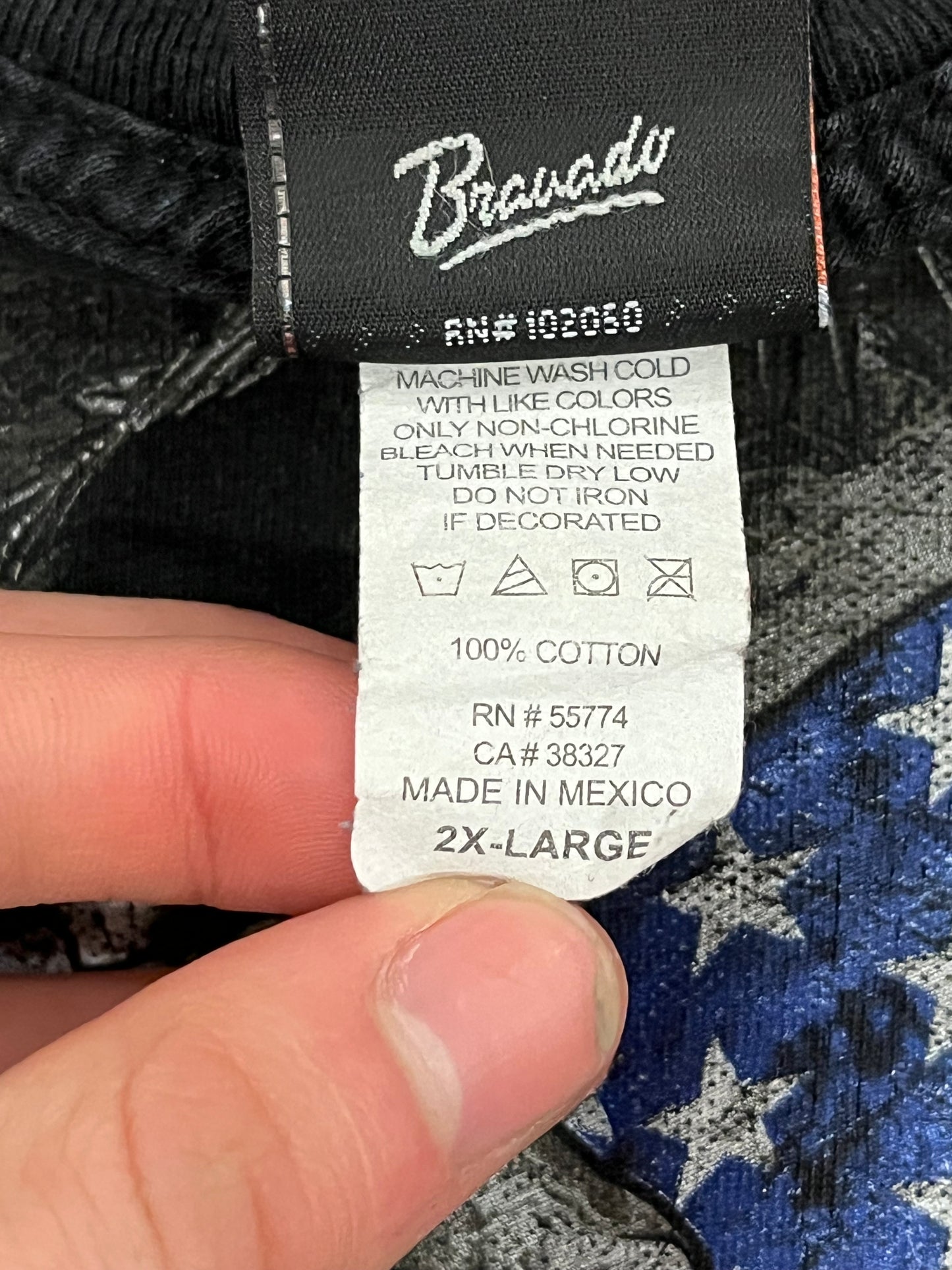 2010s Harley Davidson USA Skull Indiana Tee (XXL)