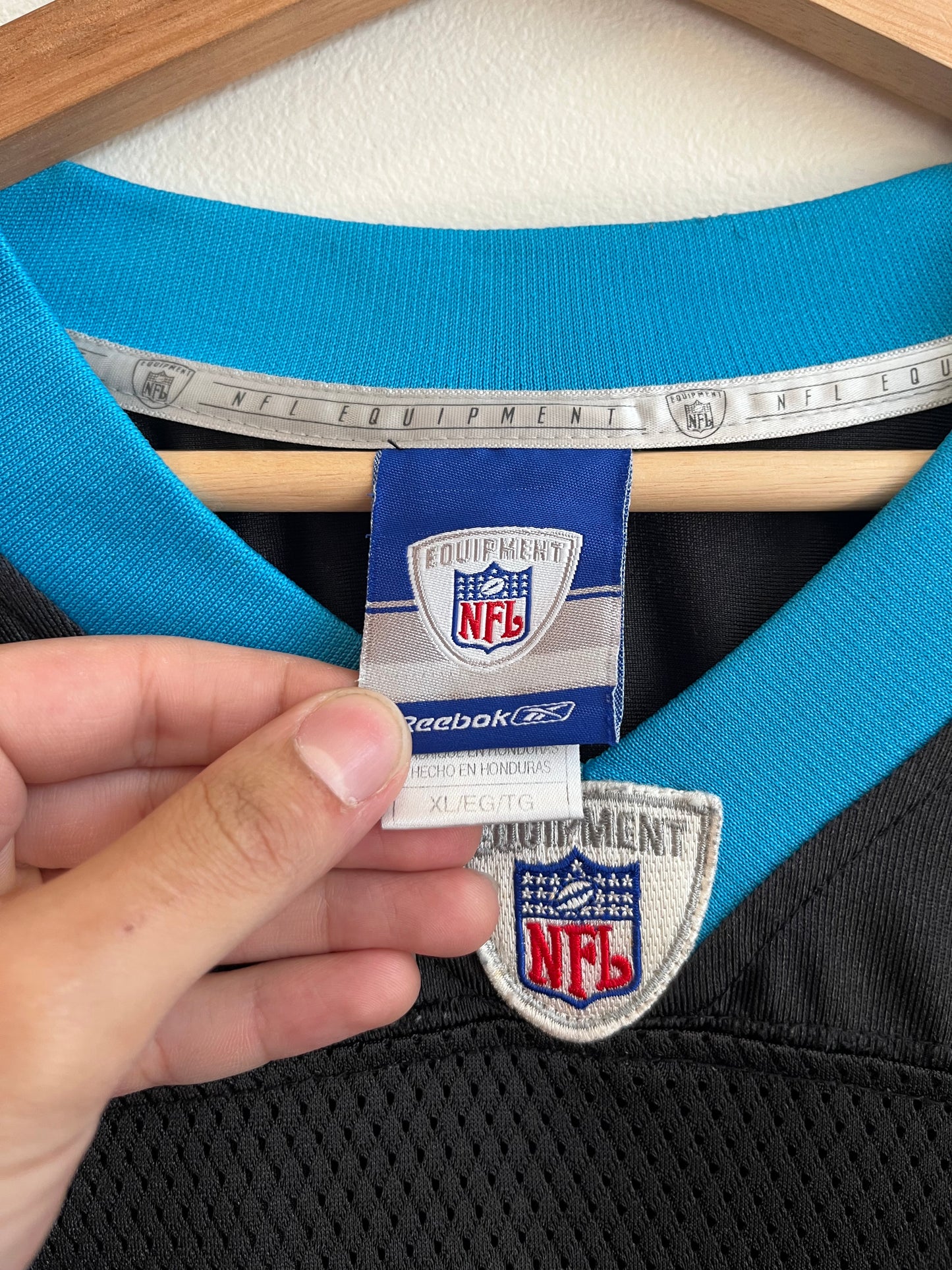 00s Carolina Panthers Julius Peppers Home Jersey (XL)