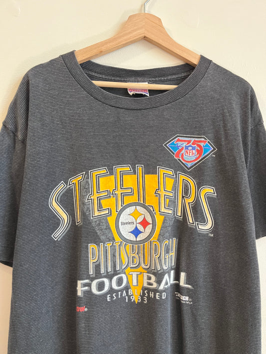 1994 Pittsburgh Steelers Trench Striped Tee (XL)