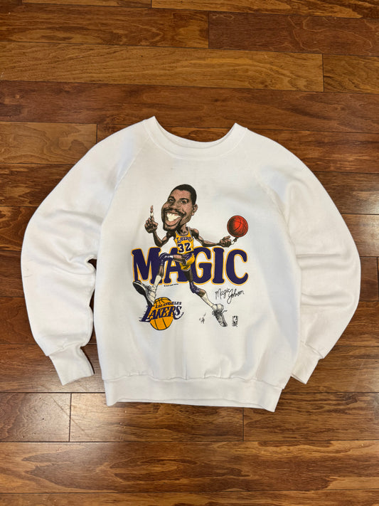 80s Magic Johnson Big Head Crewneck (L)
