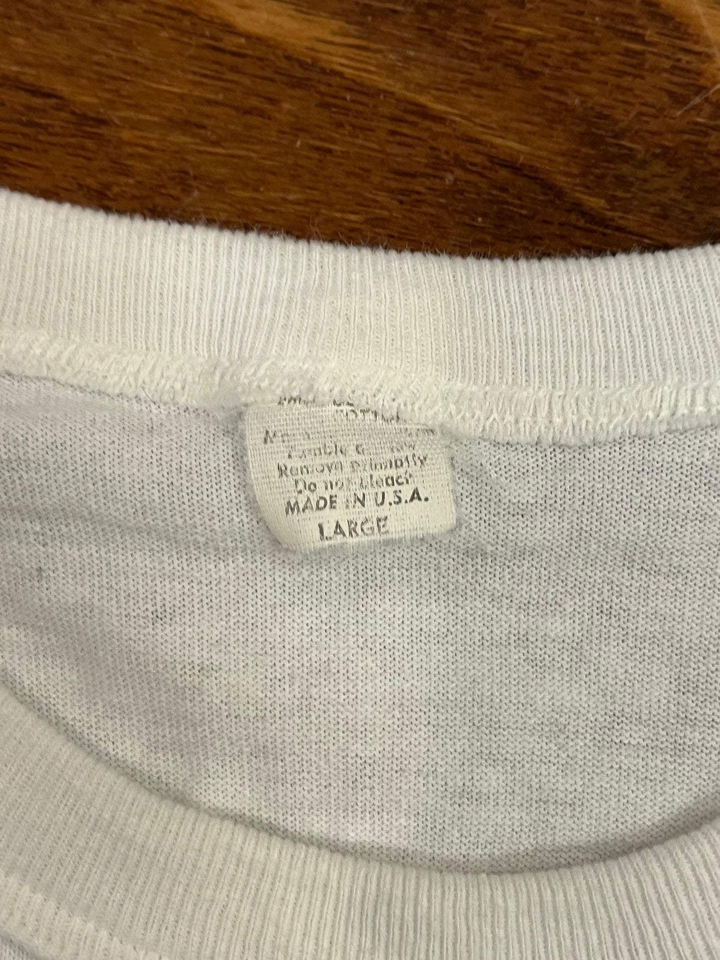 1991 Duke National Champs White Vintage Tee (L)