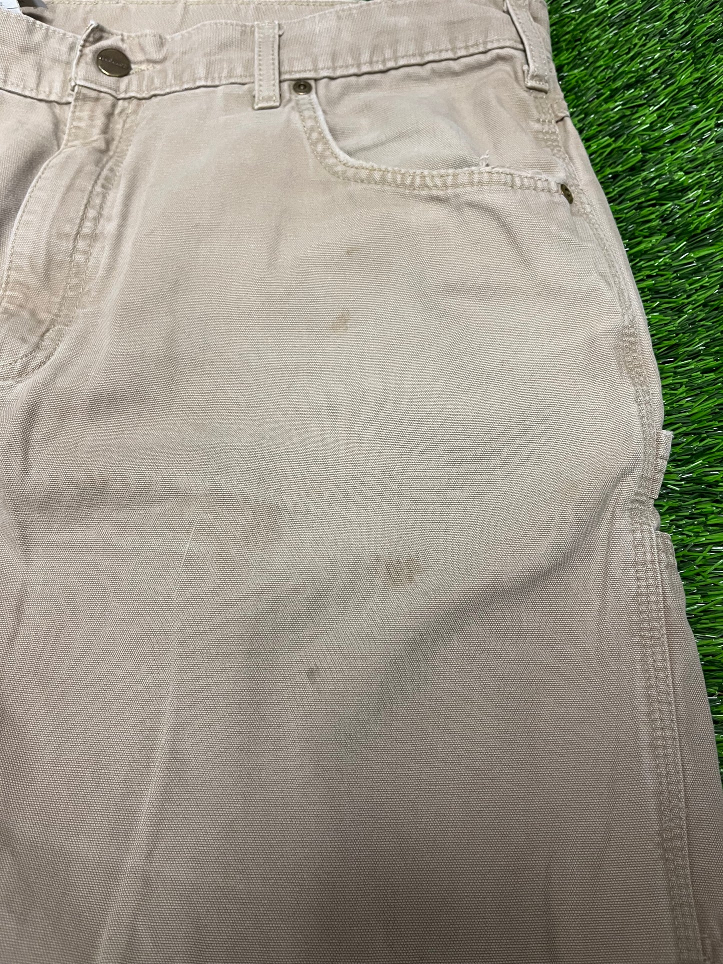 Carhartt Tan Loose Fit Carpenter Pants (38 x 30)