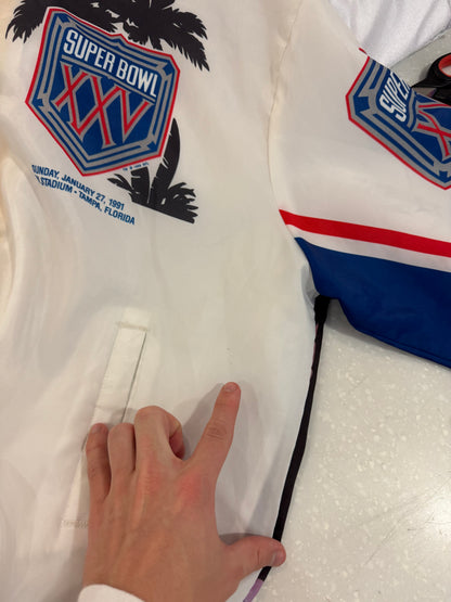 1991 Super Bowl Fanimation Satin Vintage Jacket (L)