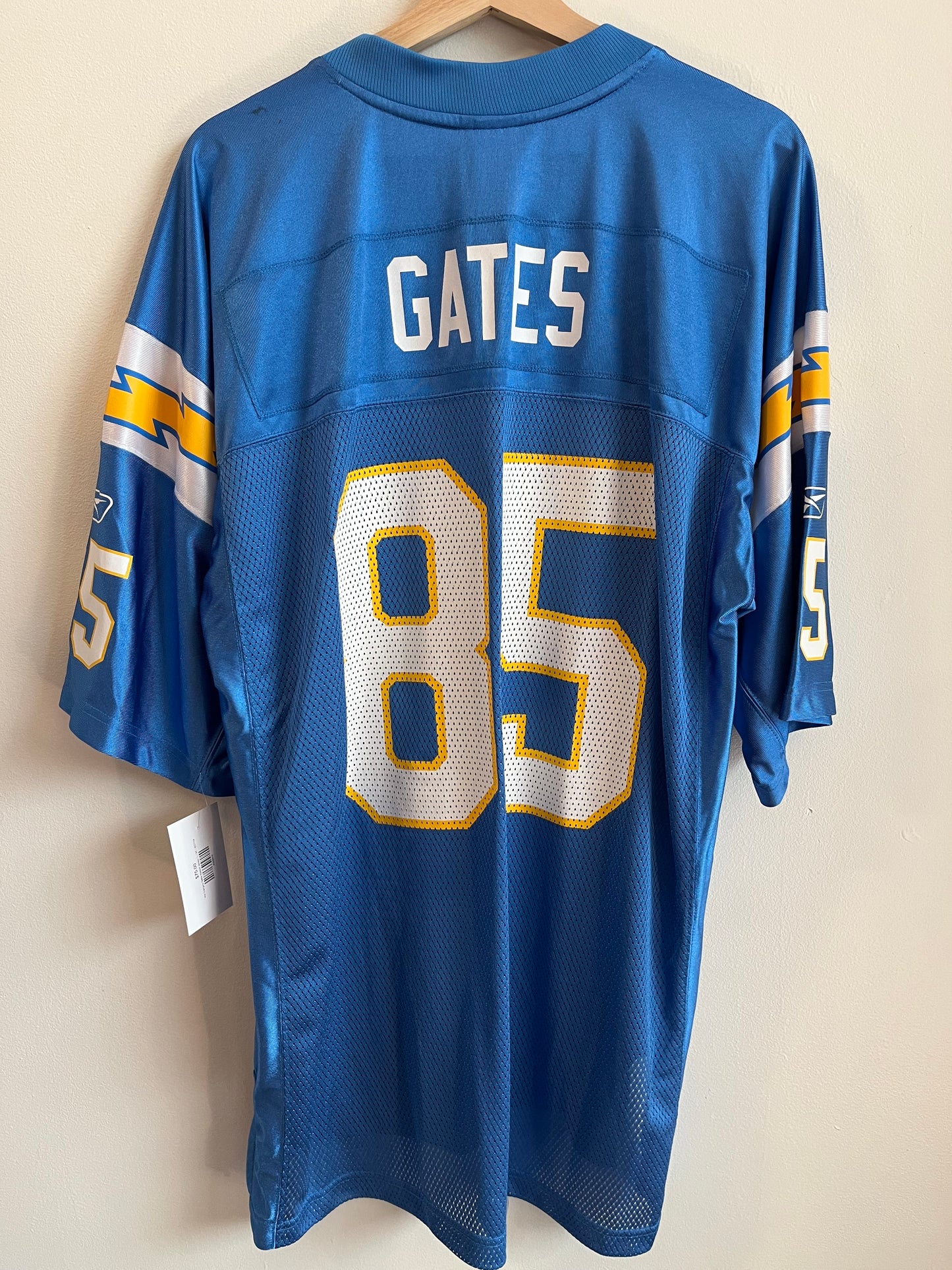 00s San Diego Chargers Antonio Gates Reebok Powder Blue Jersey (L)