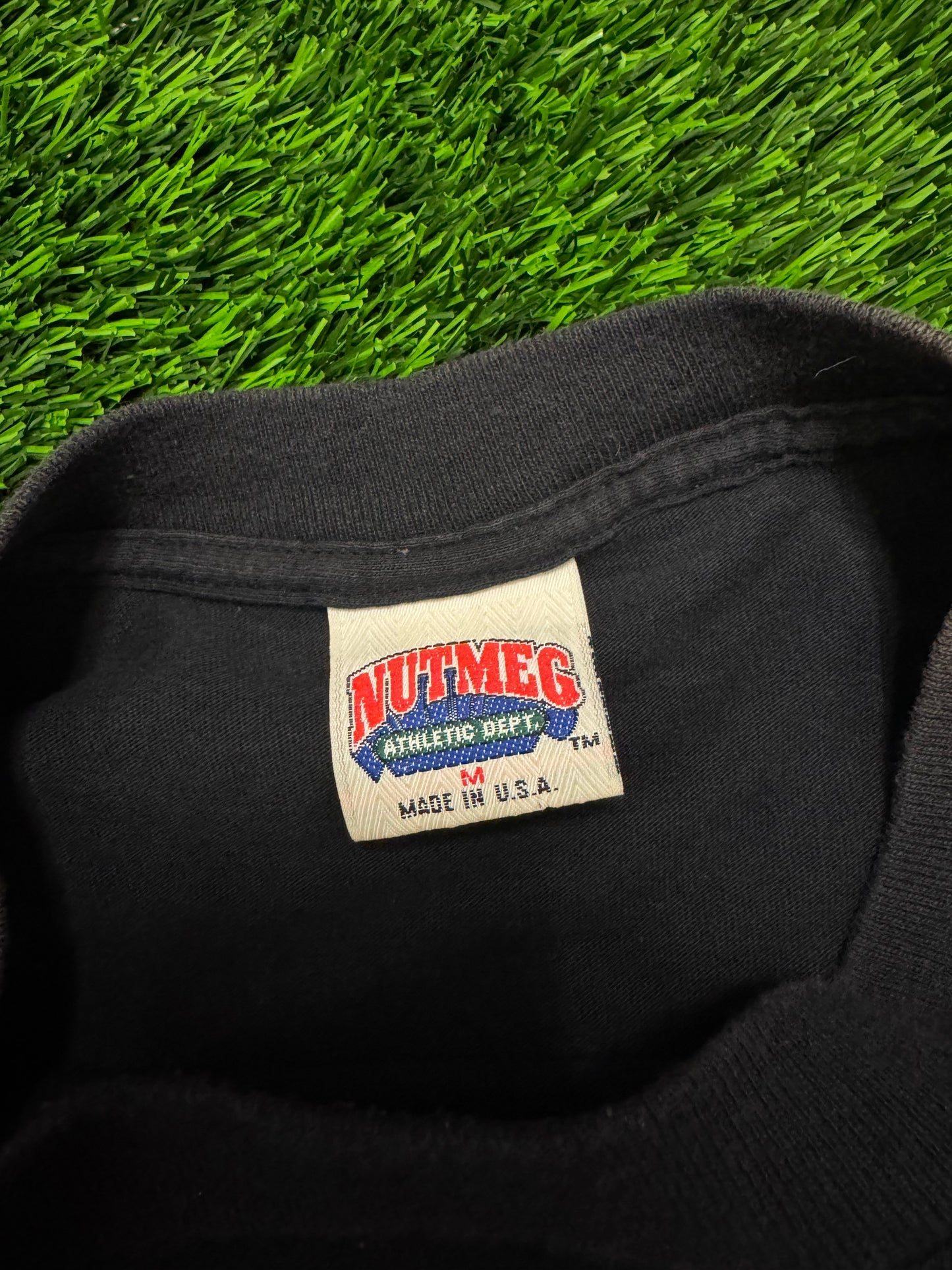90s Nutmeg Los Angeles Lakers Triple Threat Vintage NBA Tee (M)