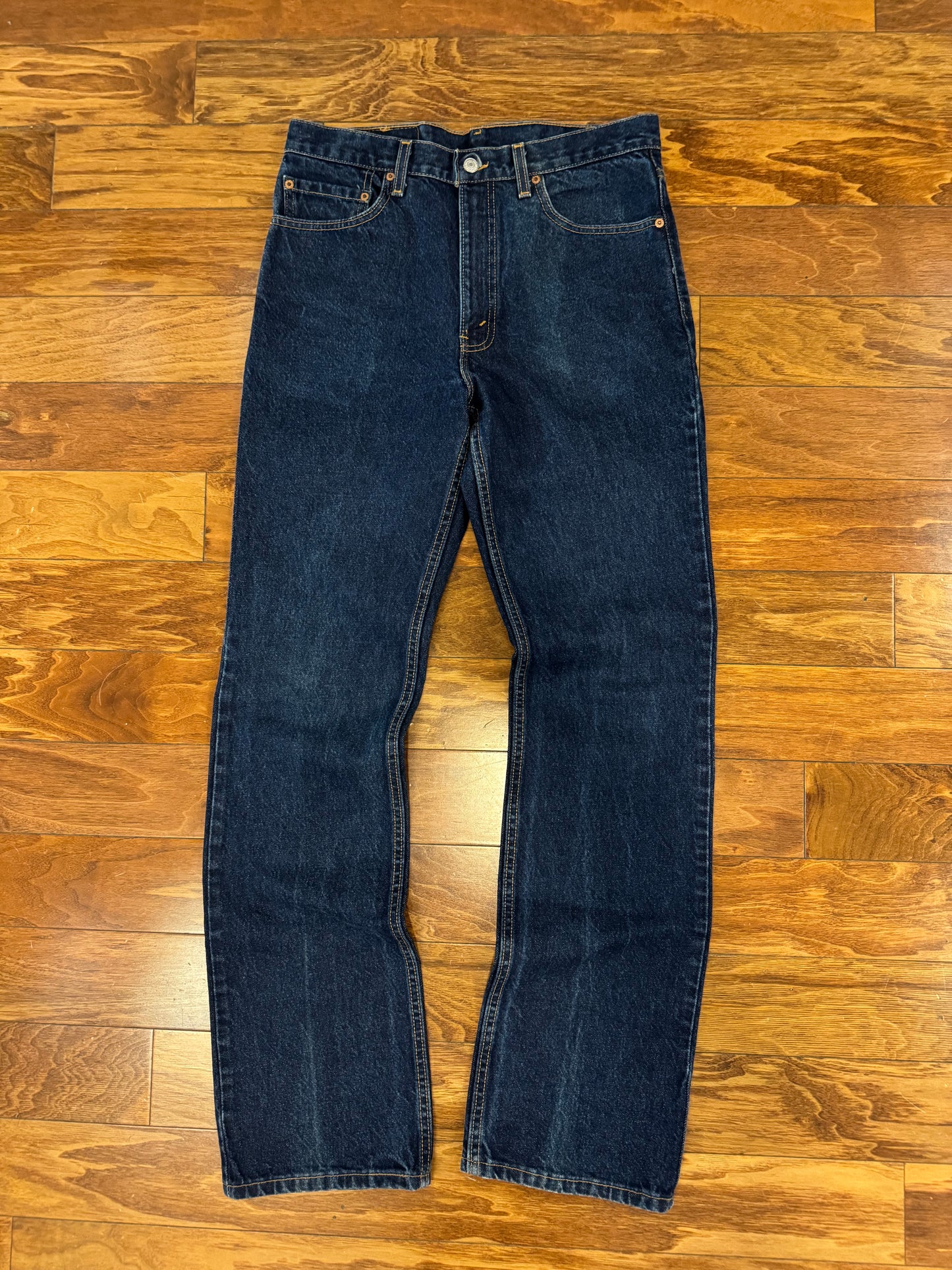 2000 Levi's 517 Dark Wash Boot Cut Jeans (34 x 36)