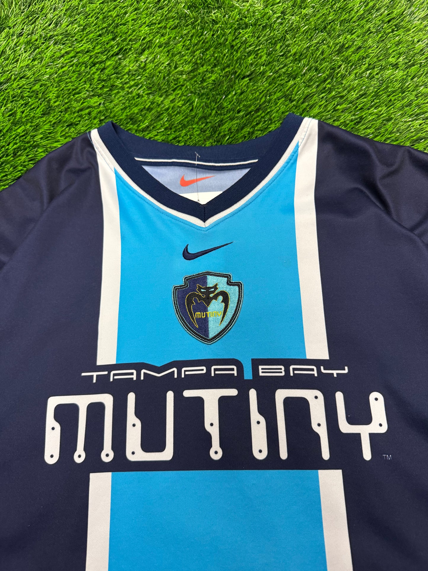 90s Tampa Bay Mutiny Nike MLS Defunct Club Vintage Home Jersey (XL)
