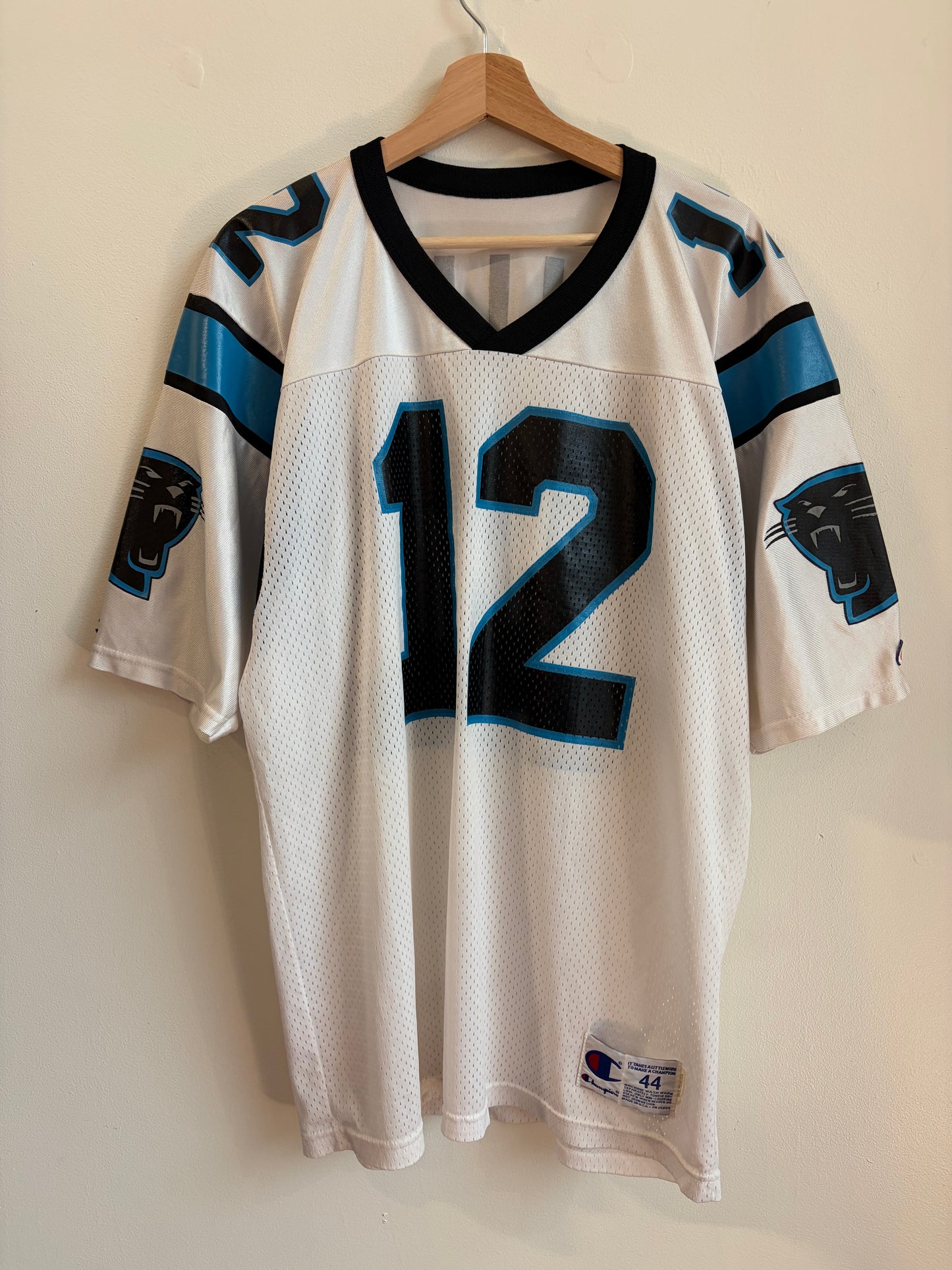 90s Carolina Panthers Kerry Collins Champion Away Jersey (M)