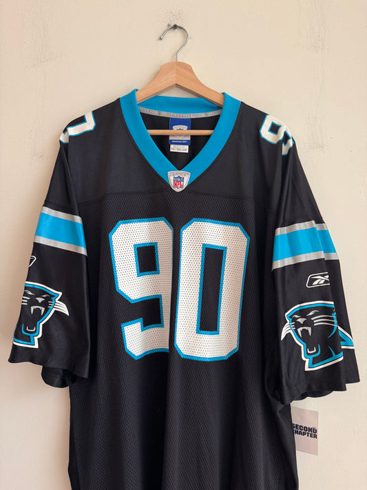 90s Carolina Panthers Julius Peppers Home Reebok Jersey (XXL)