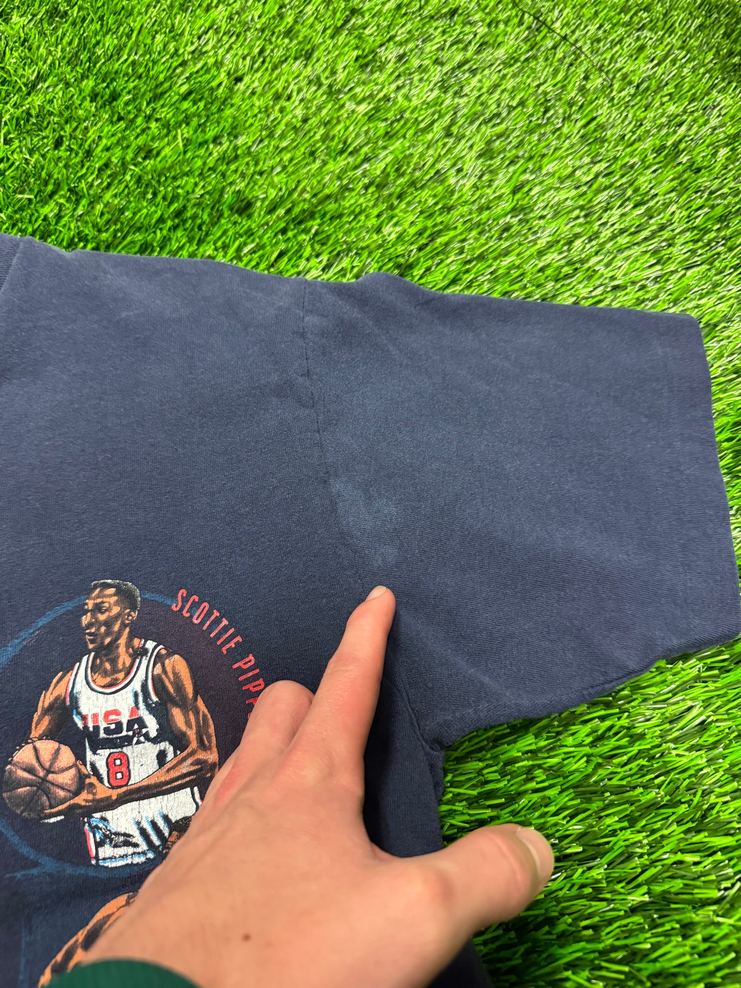 1992 USA Basketball Nutmeg Graphic Vintage Tee (L)