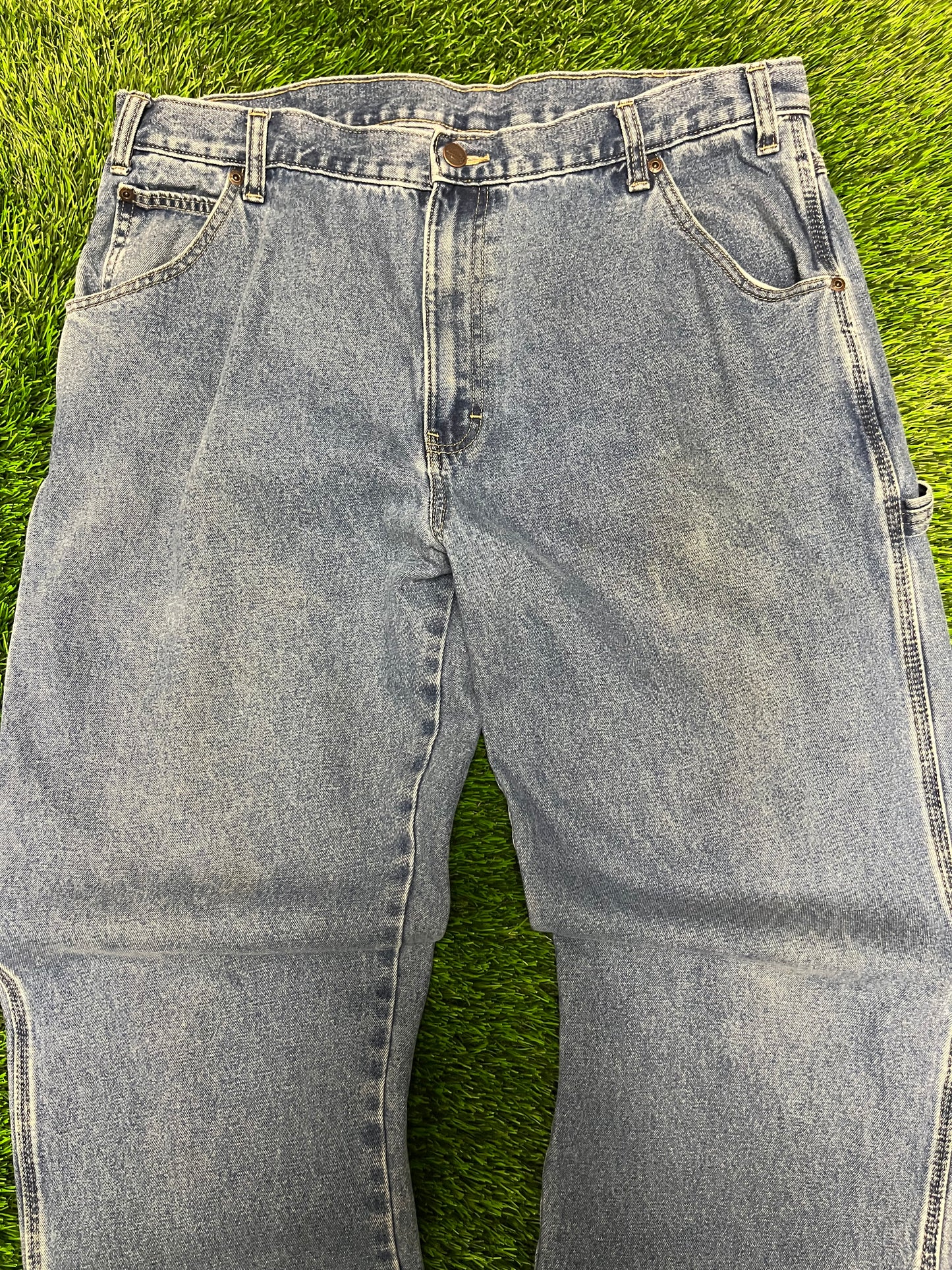 Dickies Carpenter Workwear Blue Jeans (38 x 32)