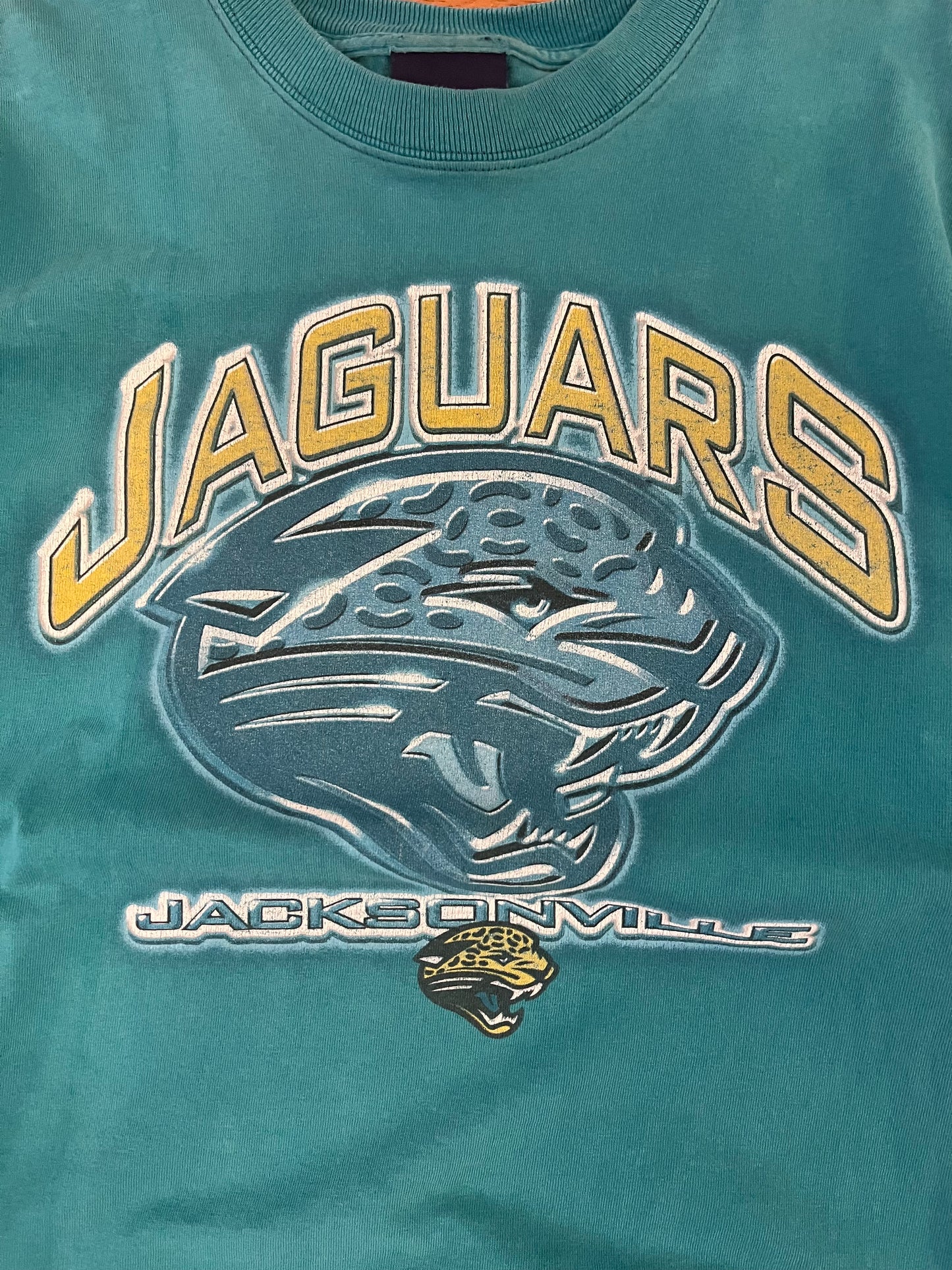 00s Jacksonville Jaguars Pro Player Teal Tee (L)