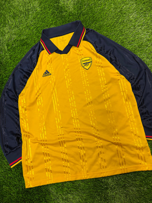 Arsenal Away Long Sleeve Adidas Oversized Jersey 2019-20 Kit (XL)