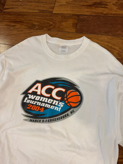 2004 ACC Women's Basketball Tournament Greensboro, NC Vintage Cropped Tee (XL)