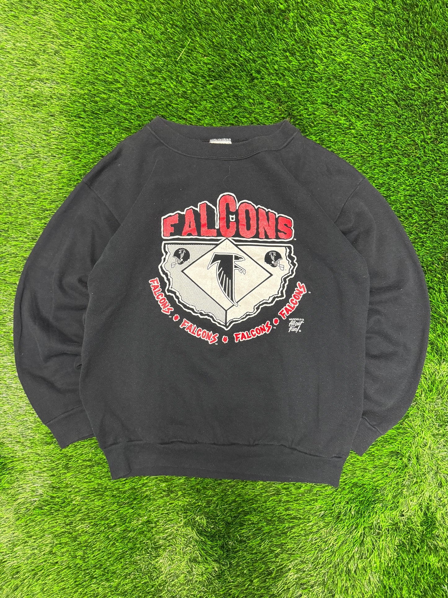 90s Atlanta Falcons Spell Out Crewneck (L)
