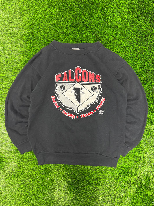90s Atlanta Falcons Spell Out Crewneck (L)