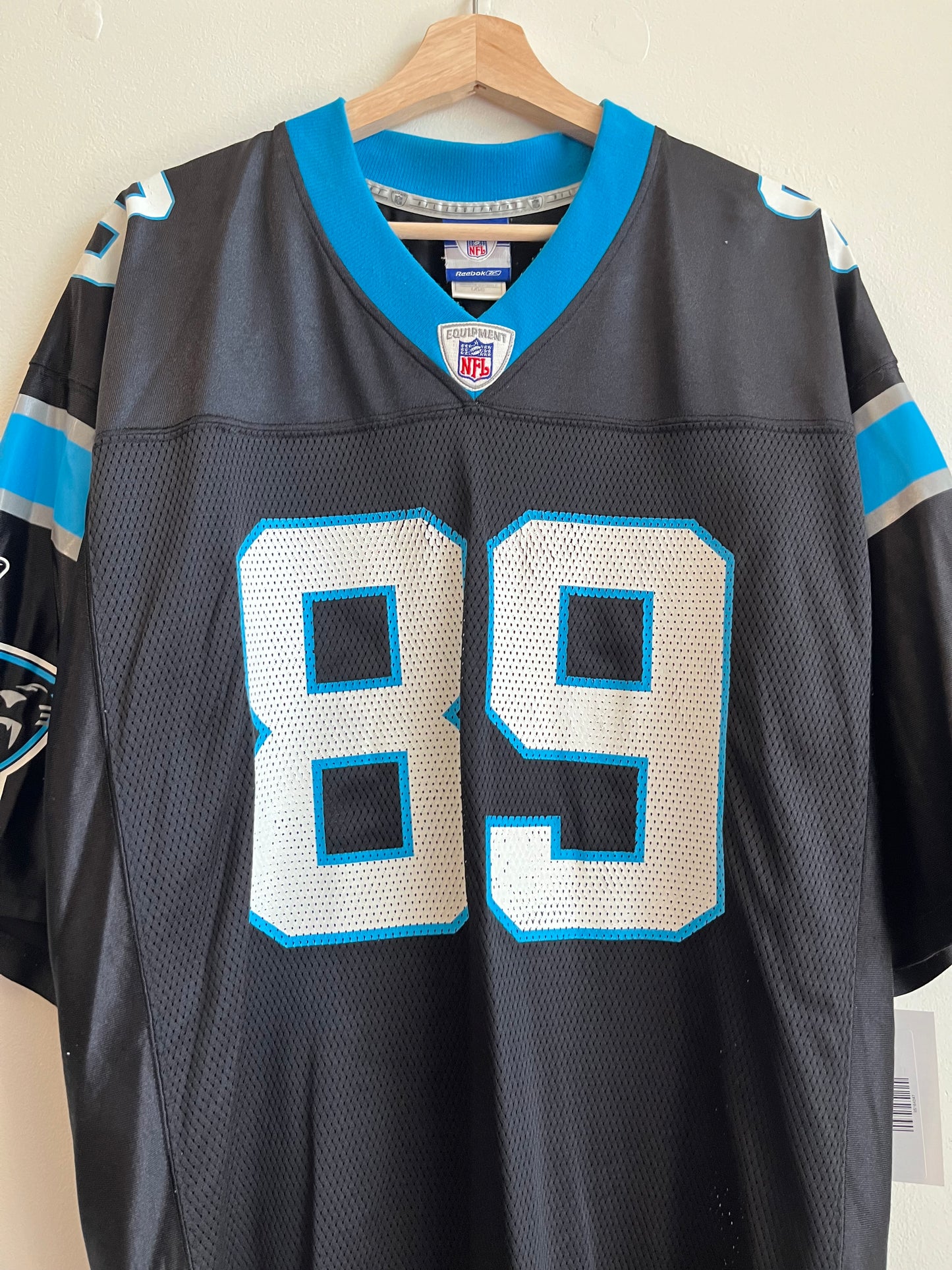 00s Carolina Panthers Steve Smith #89 Home Reebok Jersey (L)