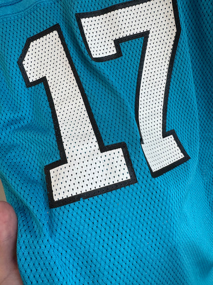 00s Carolina Panthers Jake Delhomme Blue Reebok Jersey (Youth L)