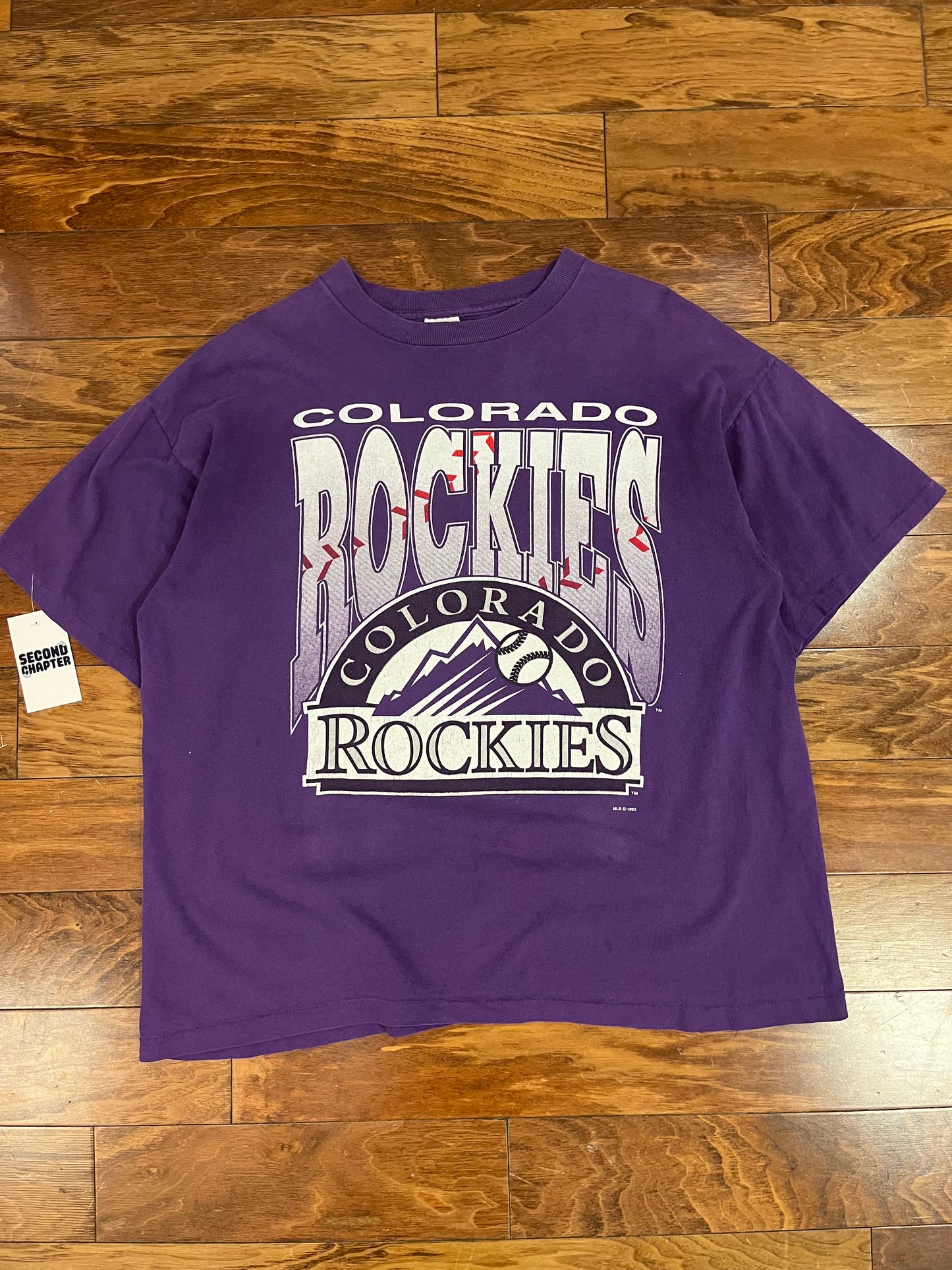 1993 Colorado Rockies Vintage Salem Boxy Tee (XL)