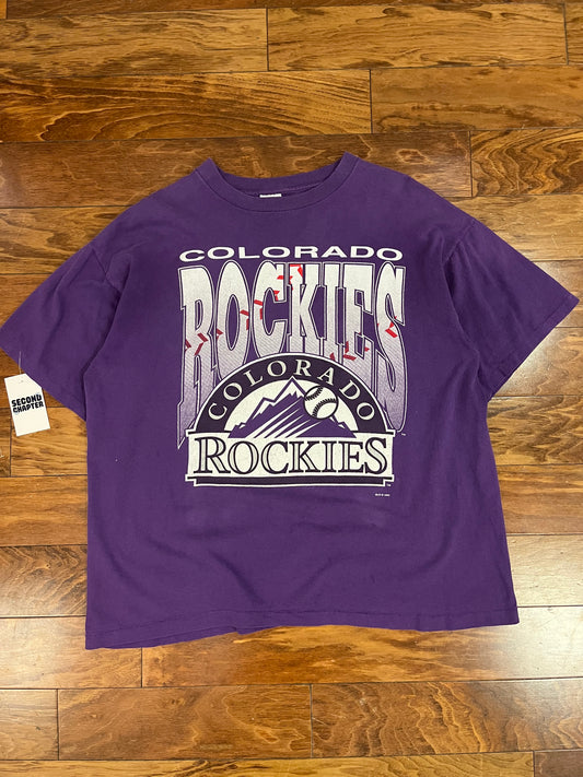 1993 Colorado Rockies Vintage Salem Boxy Tee (XL)