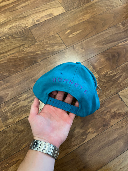 90s Charlotte Hornets Essential Logo Teal Hat (OS)