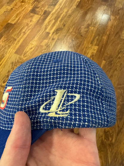 90s Buffalo Bills Logo Athletic Grid Spell Out Hat (OS)