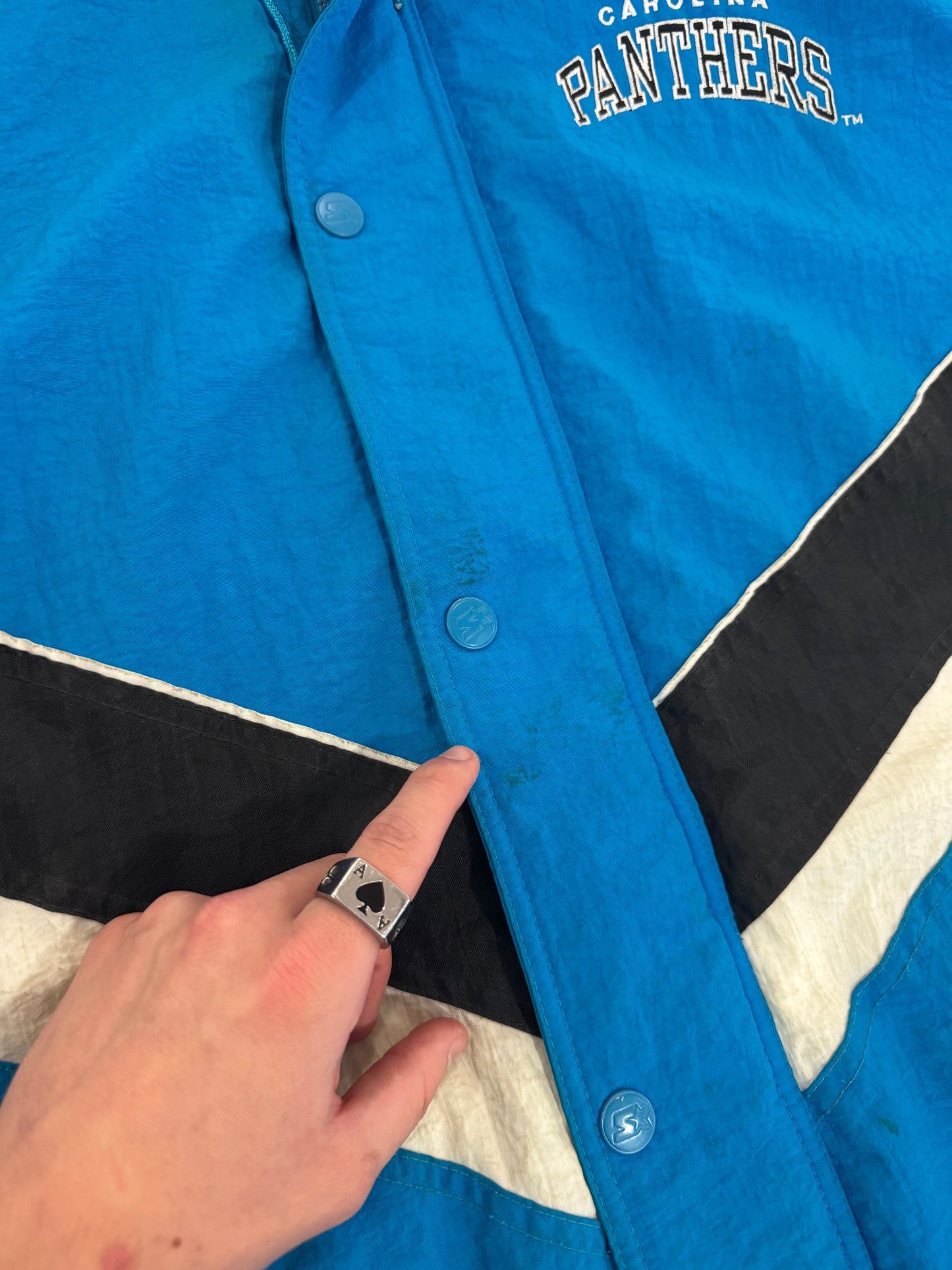 90s Carolina Panthers NFL Pro Line Puffer Jacket  (XXXL)