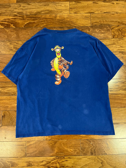 90s Tigger Blue Disney Graphic Tee (XXL)