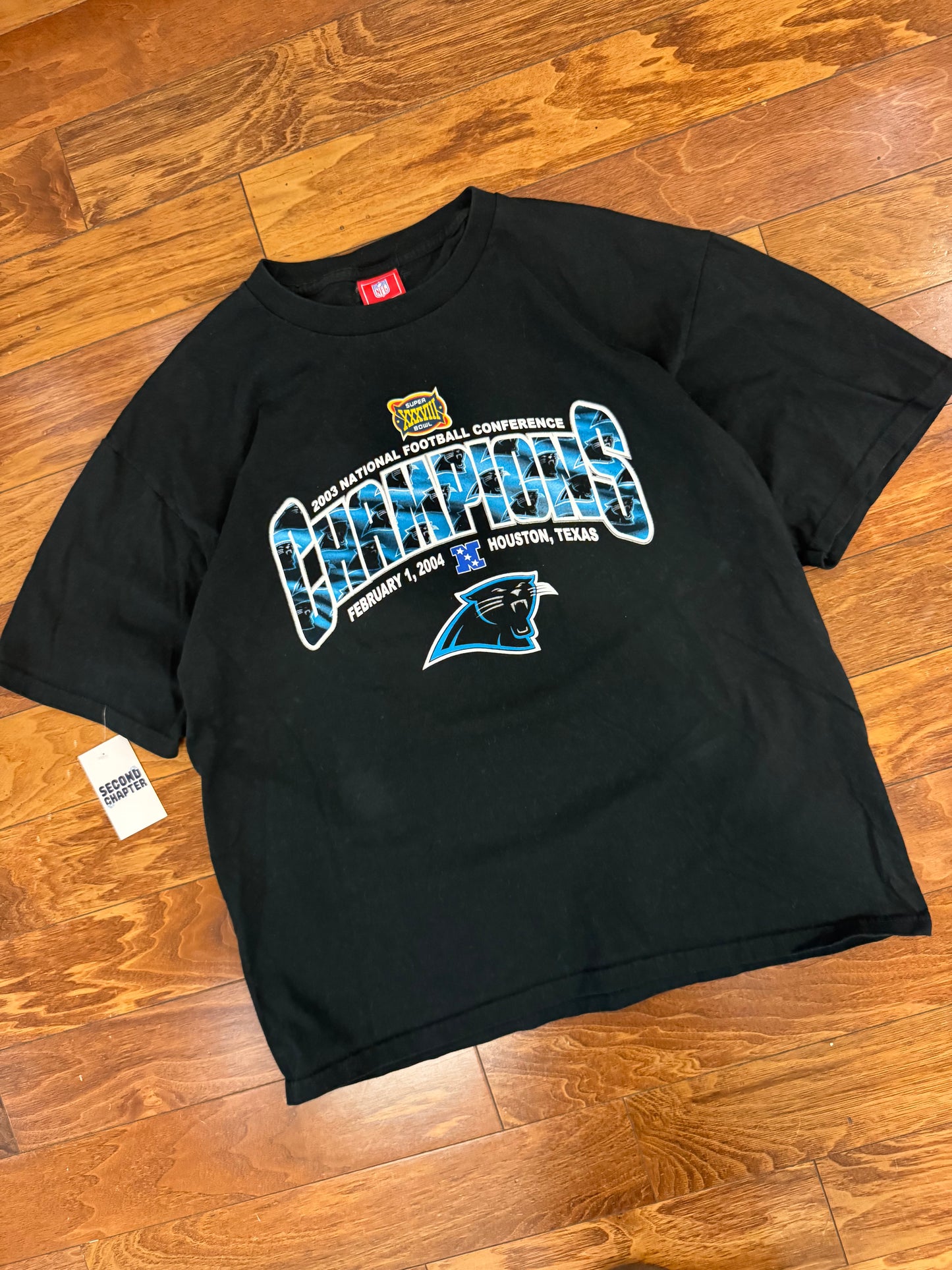 2004 Carolina Panthers Super Bowl Tee (XL)