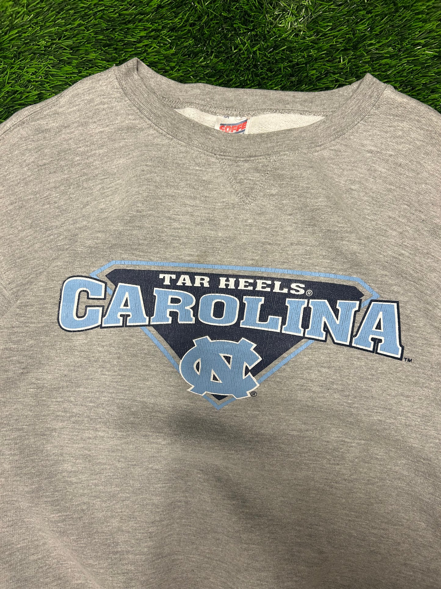 00s University Of North Carolina (UNC) Tar Heels Spell Out Vintage Soffe Crewneck (XL)