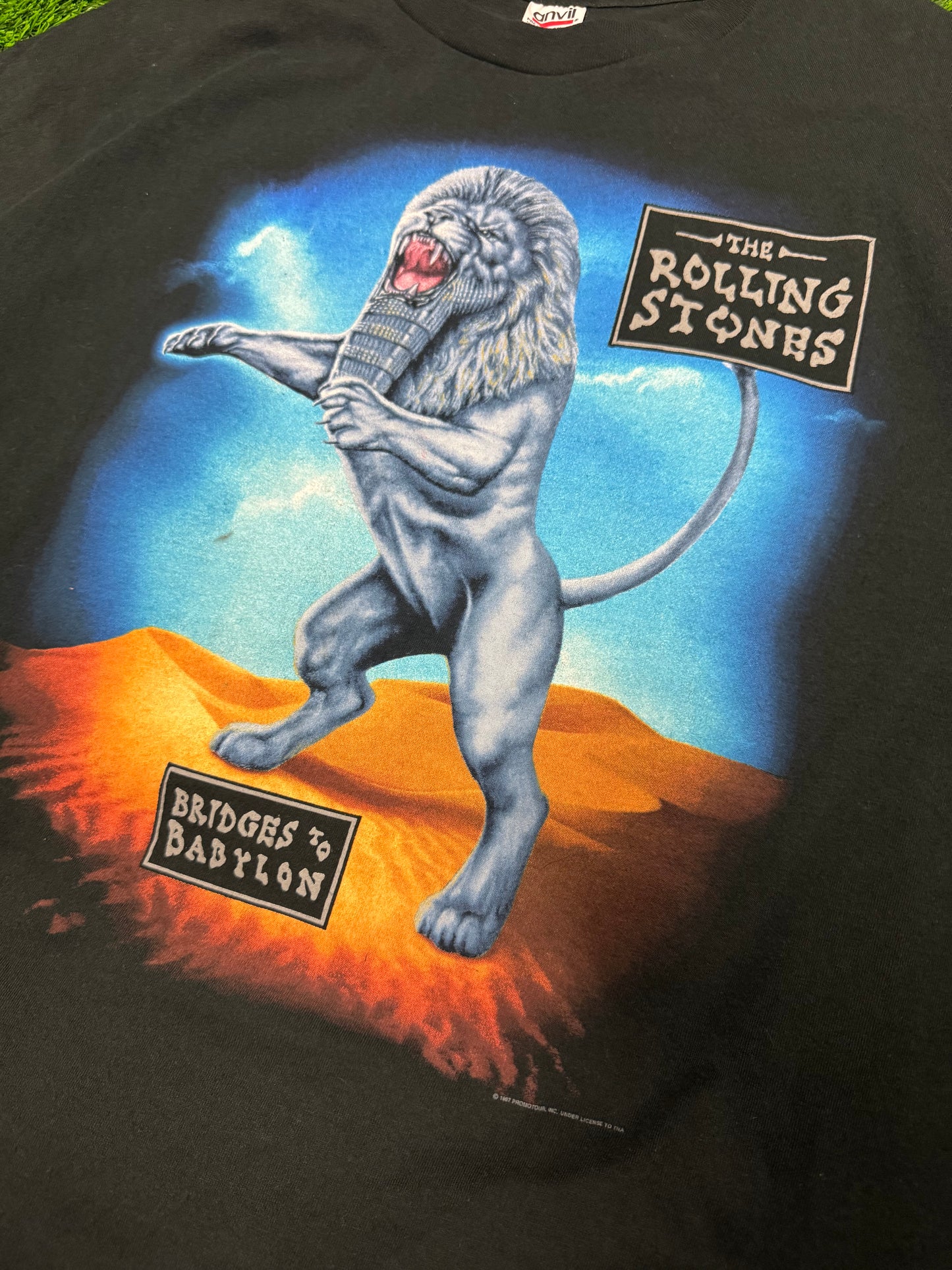 1997 Rolling Stones Bridges To Babylon Anvil Vintage Band Tee (XXL)
