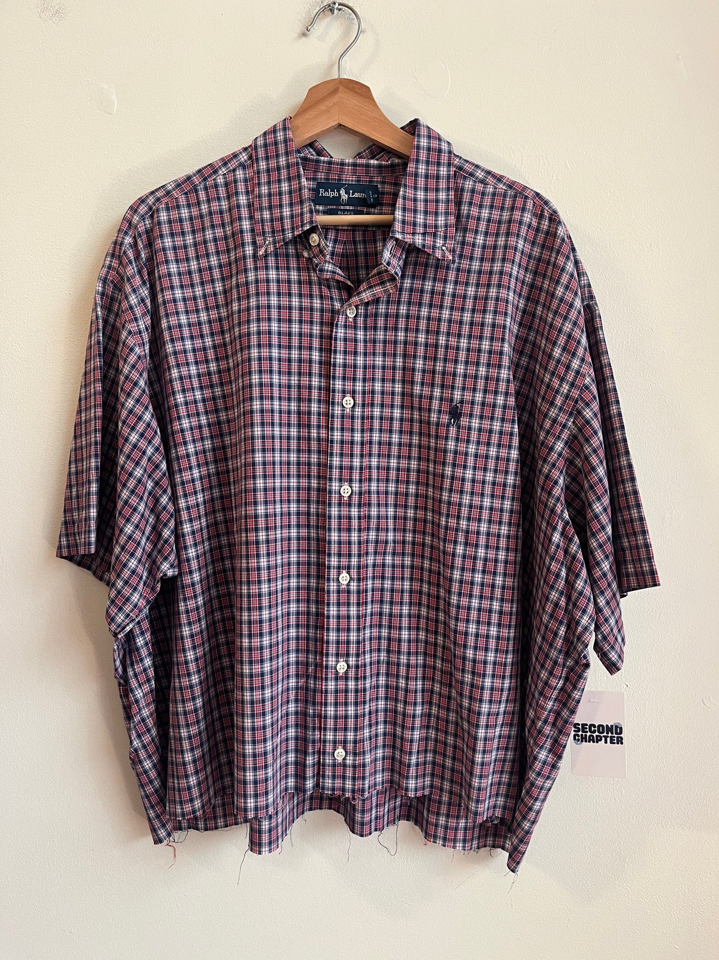 00s Polo Ralph Lauren Cropped Essential Polo Shirt (XXL)