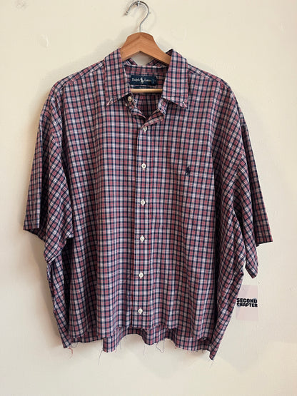 00s Polo Ralph Lauren Cropped Essential Polo Shirt (XXL)
