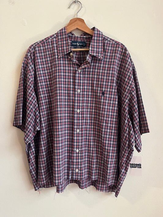 00s Polo Ralph Lauren Cropped Essential Polo Shirt (XXL)