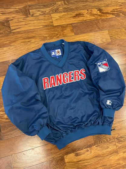 90s New York Rangers Starter NHL Windbreaker (XL)