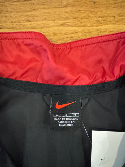 00s Nike Red/Black Parka Essential Windbreaker (M)