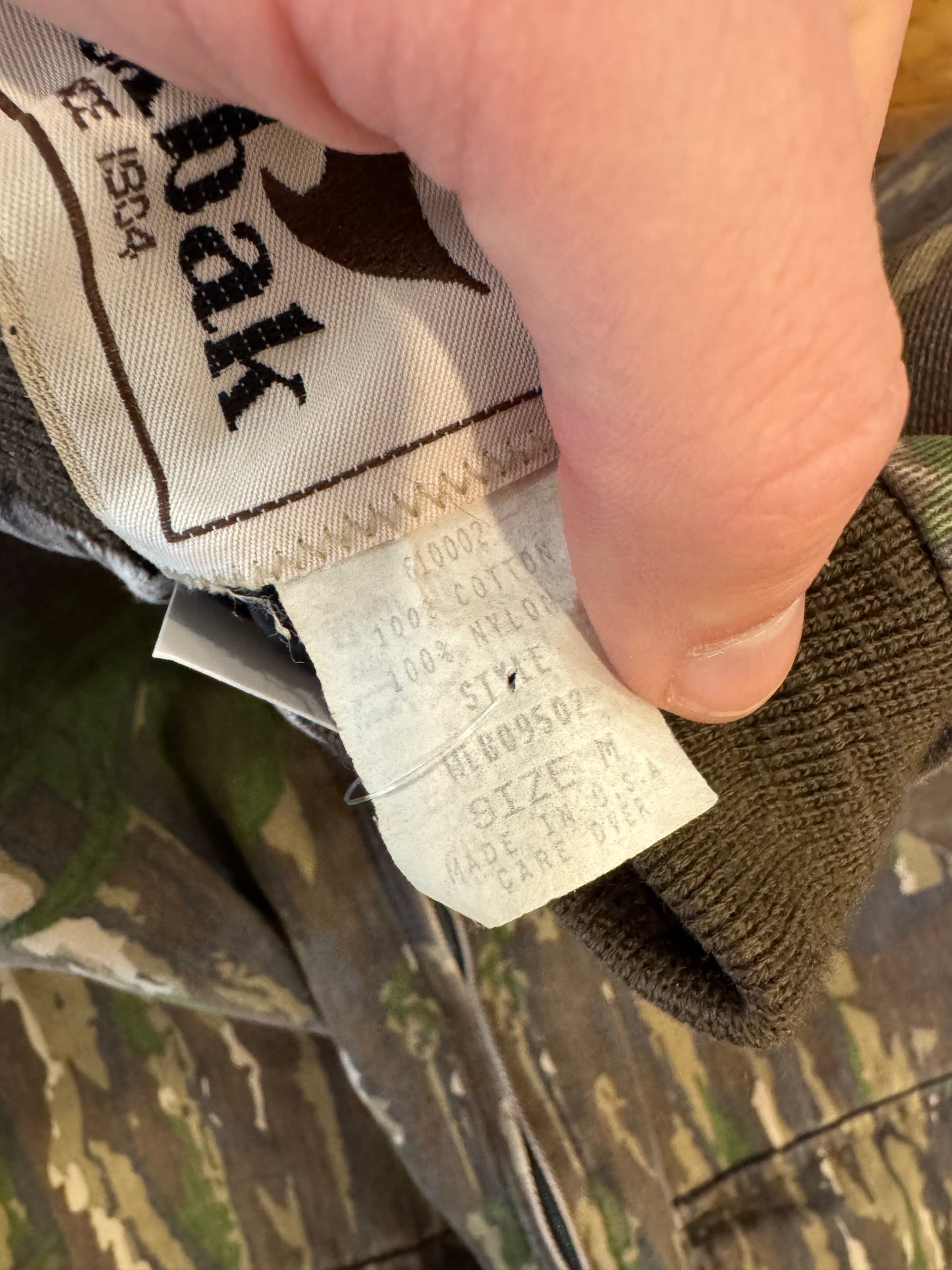 90s Camo Duxbak Zip Up Jacket (M)