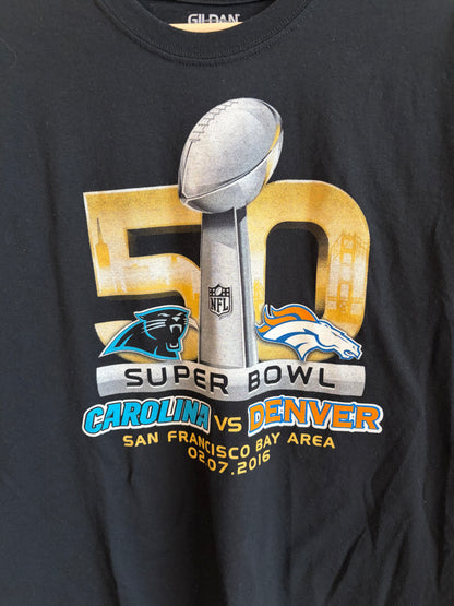2016 Panthers v Broncos Super Bowl 50 Tee (L)