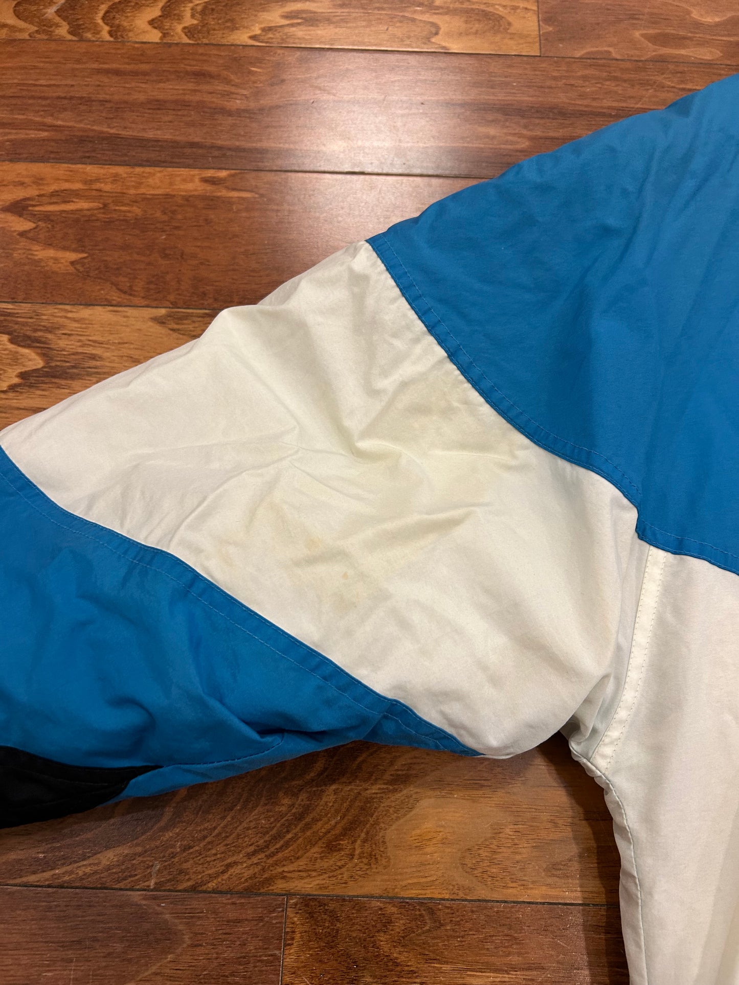 90s Carolina Panthers Logo Athletic Vintage Puffer Jacket (XL)