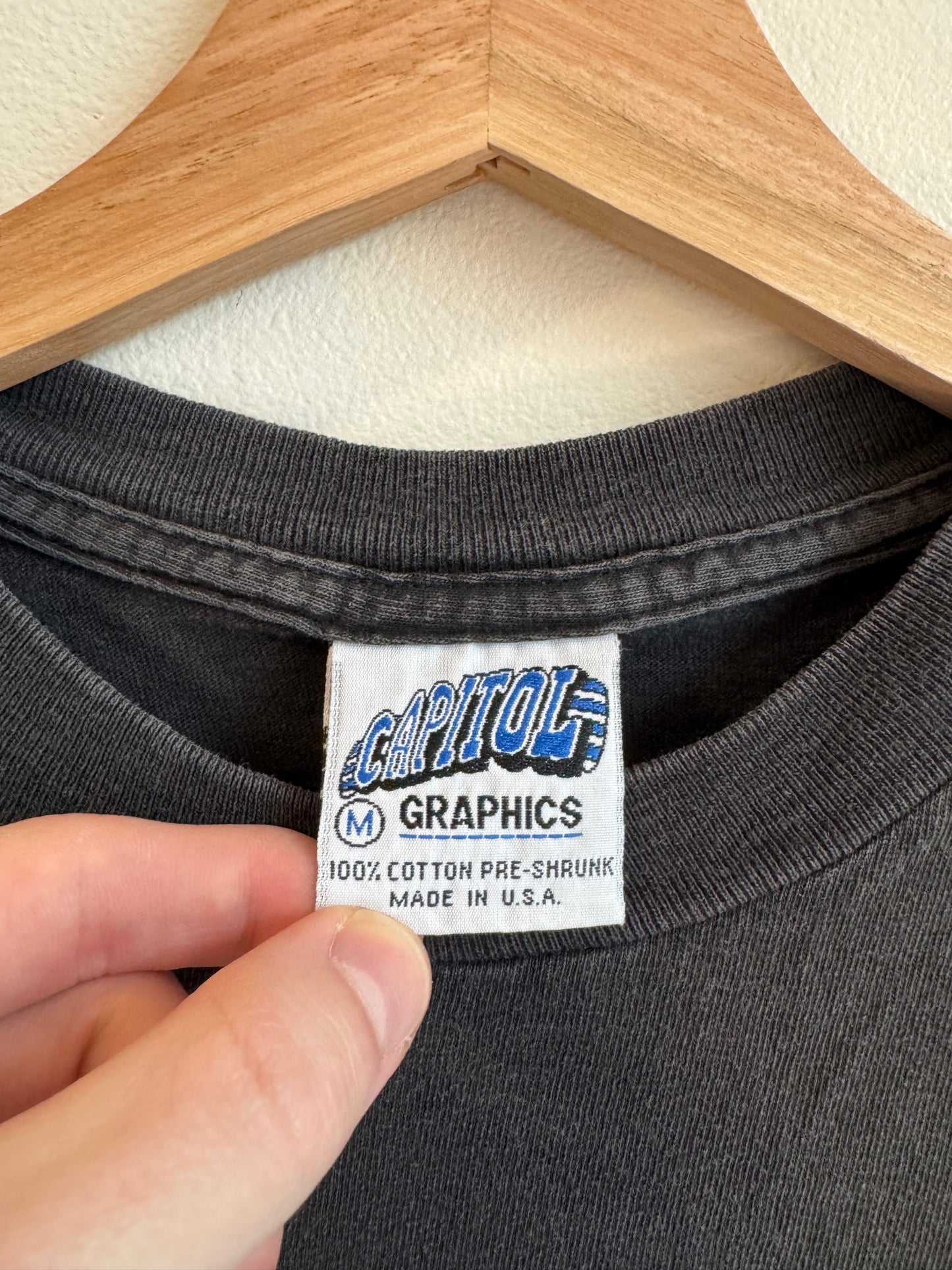 1993 Carolina Panthers Original Cat Black Tee (M)