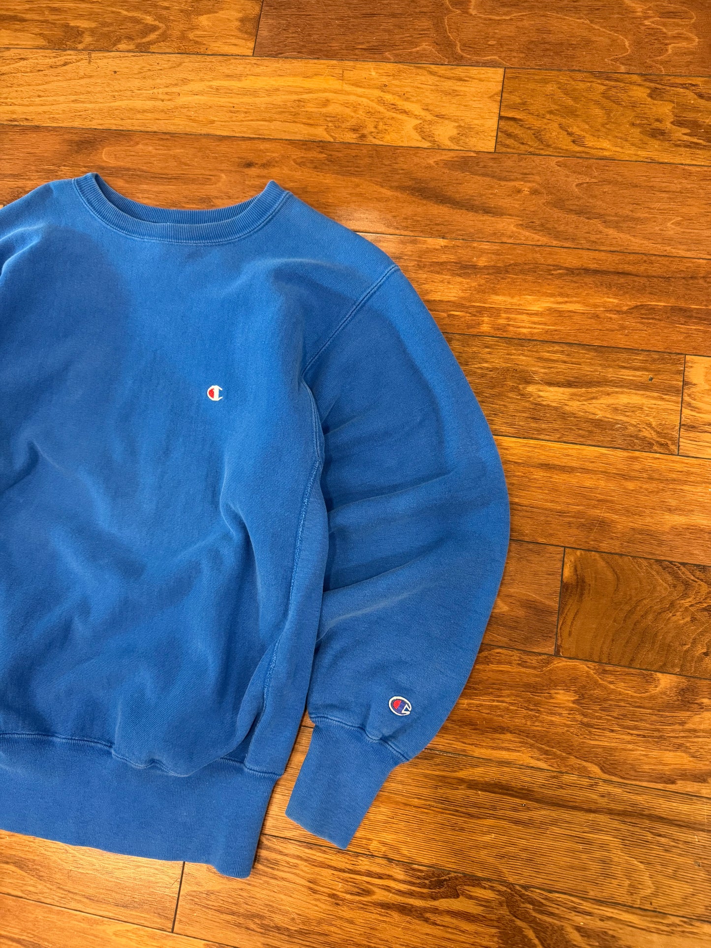 90s Champion Blue Reverse Weave Vintage Crewneck (L)