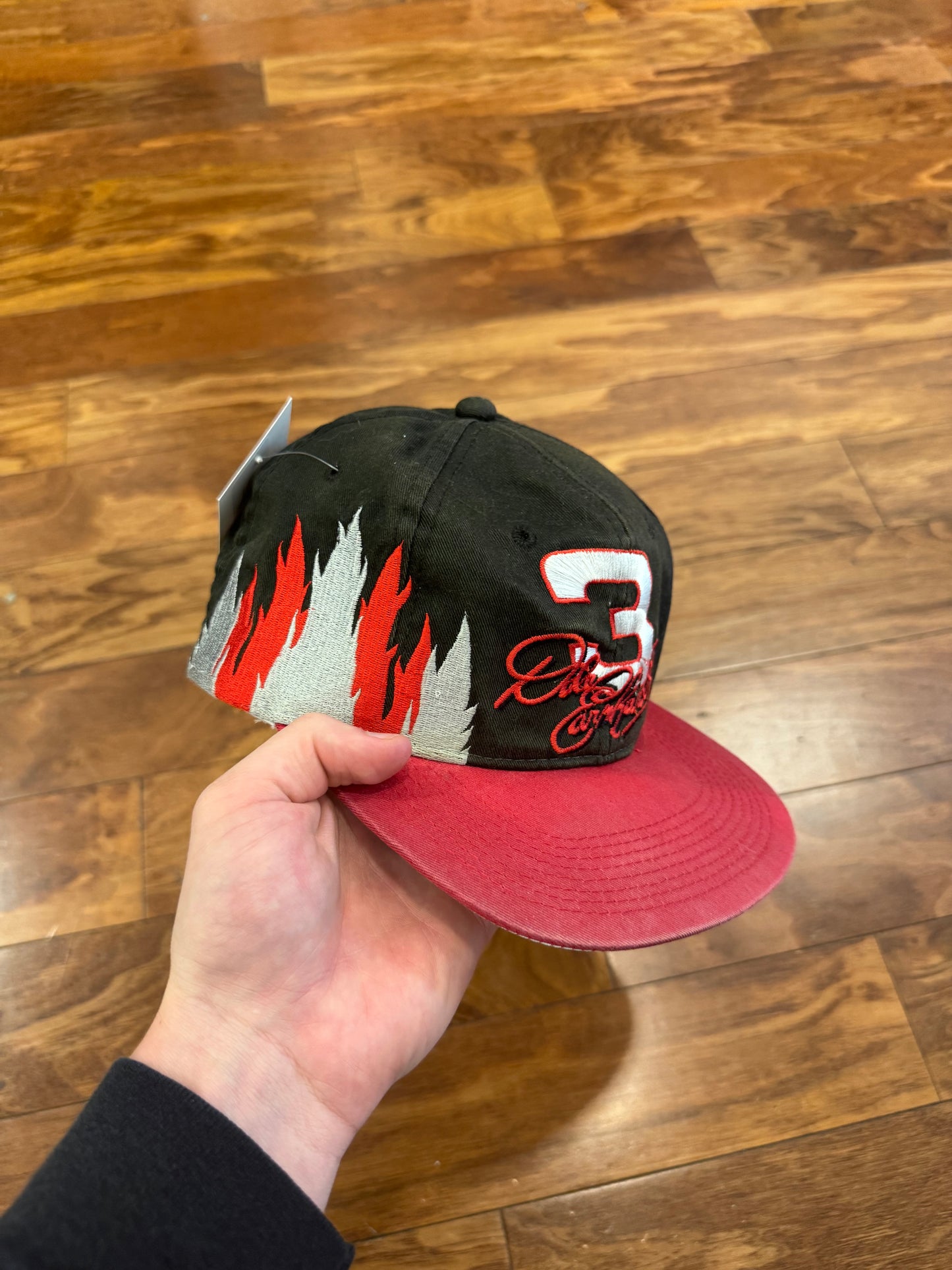 90s Dale Earnhardt Flames Faded Nascar Hat (OS)