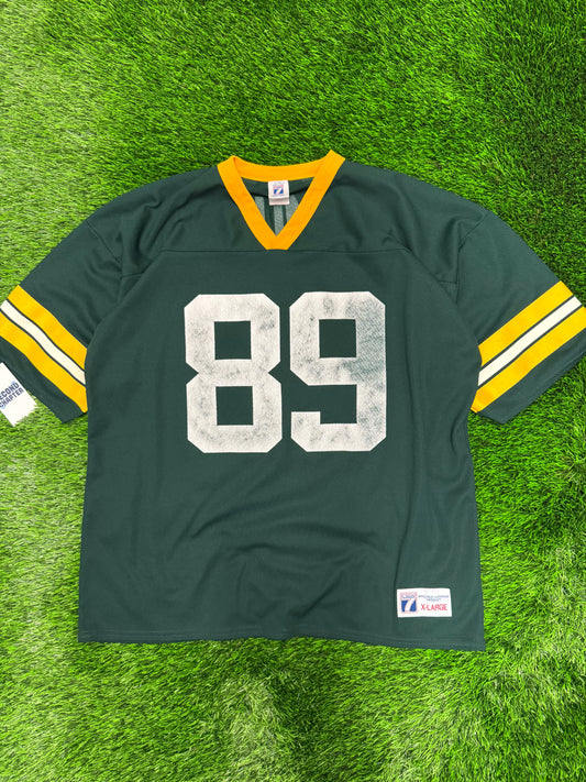 90s Green Bay Packers Mark Chmura Logo 7 #89 Vintage NFL Jersey (XL)