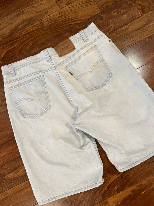 1994 Levi's 550 Orange Tab Jean Shorts (38)