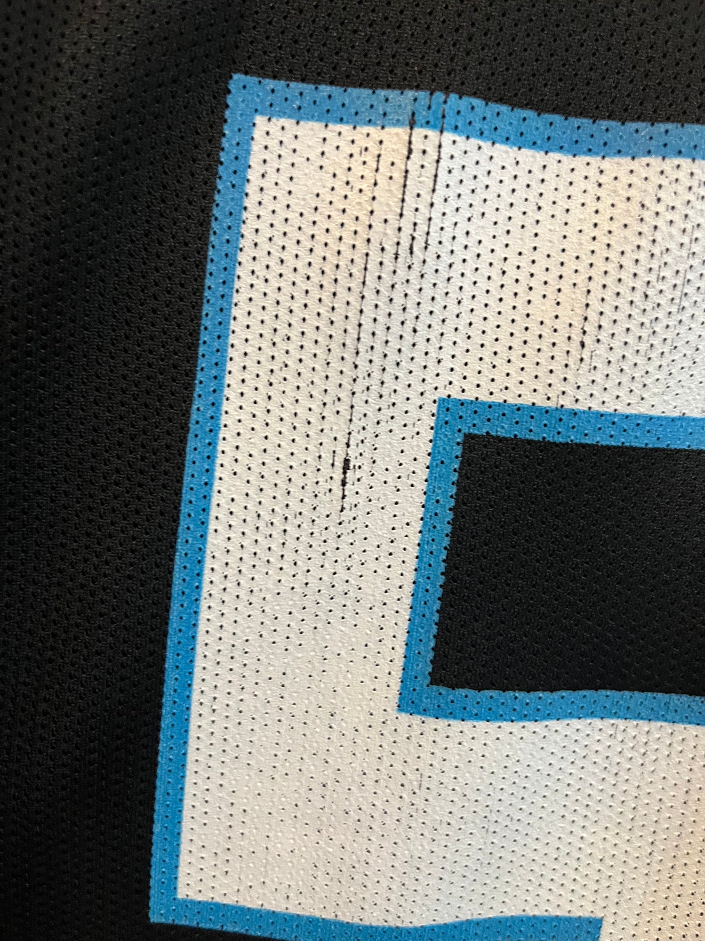 2010s Carolina Panthers Luke Kuechly Striped Home Jersey (Youth XL)