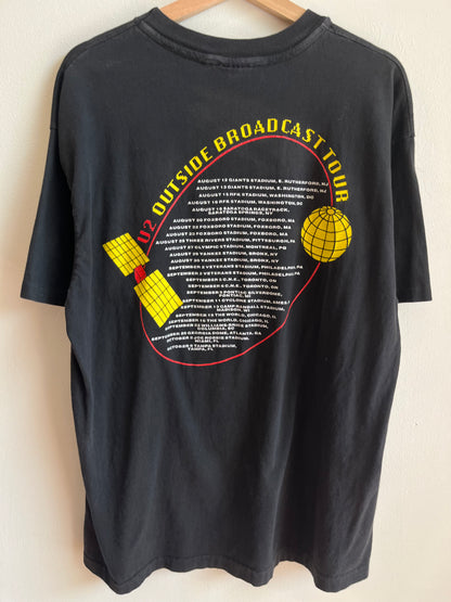 1992 U2 Zoo TV Outside Broadcast Vintage Music Tour Tee (XL)
