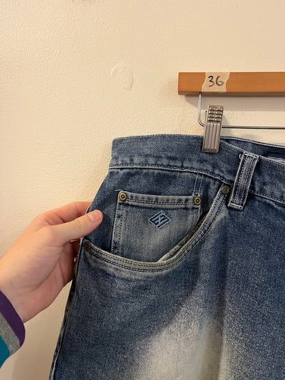 00s Enyce Baggy Faded Blue Shorts (36)